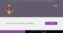 Desktop Screenshot of evangeltempleministries.org
