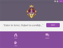 Tablet Screenshot of evangeltempleministries.org